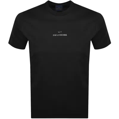 Paul &amp; Shark Paul And Shark Printed Logo T Shirt Black