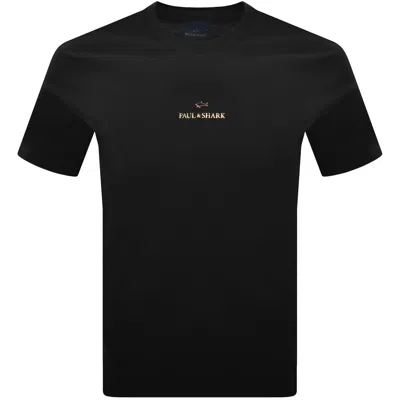 Paul &amp; Shark Paul And Shark Printed Logo T Shirt Black