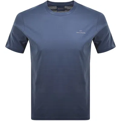 Paul &amp; Shark Paul And Shark Printed Logo T Shirt Blue