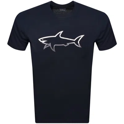 Paul &amp; Shark Paul And Shark Printed Logo T Shirt Navy