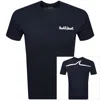 Paul &amp; Shark Paul And Shark Printed Logo T Shirt Navy In Navy