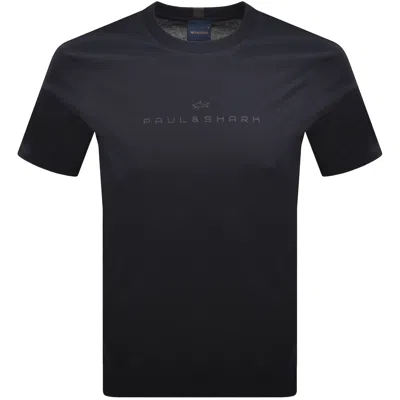 Paul &amp; Shark Paul And Shark Printed Logo T Shirt Navy