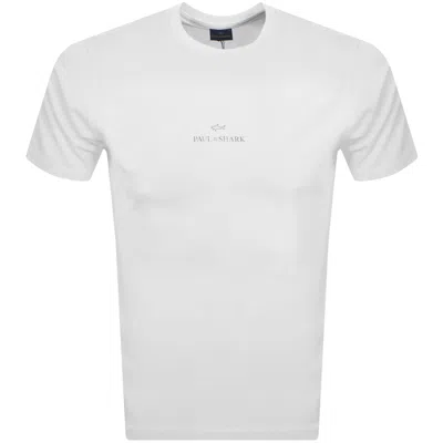 Paul &amp; Shark Paul And Shark Printed Logo T Shirt White
