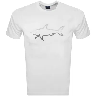 Paul &amp; Shark Paul And Shark Printed Logo T Shirt White