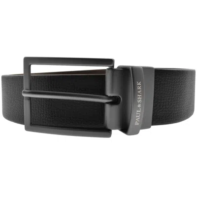 Paul &amp; Shark Paul And Shark Reversible Leather Belt Black