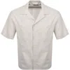 Paul &amp; Shark Paul And Shark Riviera Seersucker Shirt Beige In Beige