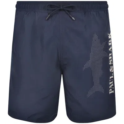 Paul &amp; Shark Paul And Shark Save The Sea Swim Shorts Navy