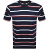 Paul &amp; Shark Paul And Shark Short Sleeve Stripe T Shirt Blue