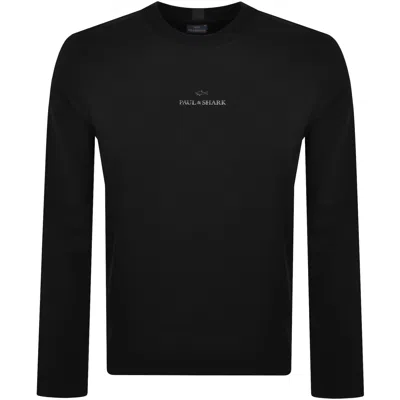 Paul &amp; Shark Paul And Shark Stretch Logo Sweatshirt Black