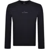 Paul &amp; Shark Paul And Shark Stretch Logo Sweatshirt Black In Navy