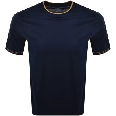 Paul &amp; Shark Paul And Shark Tipped T Shirt Navy