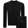 Paul &amp; Shark Paul And Shark Typhoon Knit Jumper Black In Black