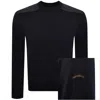 Paul &amp; Shark Paul And Shark Typhoon Knit Jumper Navy In Blue