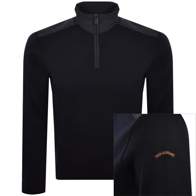 Paul &amp; Shark Paul And Shark Typhoon Knit Jumper Navy In Blue