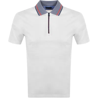 Paul &amp; Shark Paul And Shark Zipped Polo T Shirt White