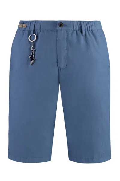 Paul&amp;shark Cotton Bermuda Shorts In Light Blue