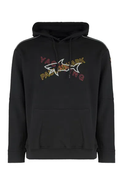 Paul&amp;shark Cotton Hoodie In Brown
