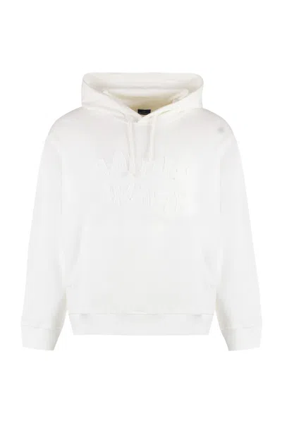 Paul&amp;shark Cotton Hoodie In Ivory