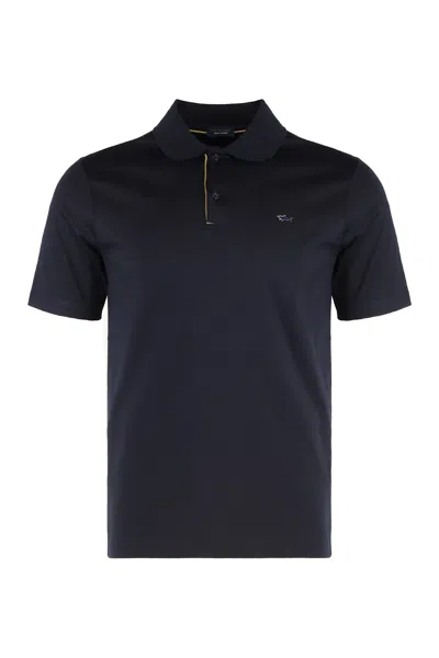 Paul&amp;shark Cotton Jersey Polo Shirt In Blue