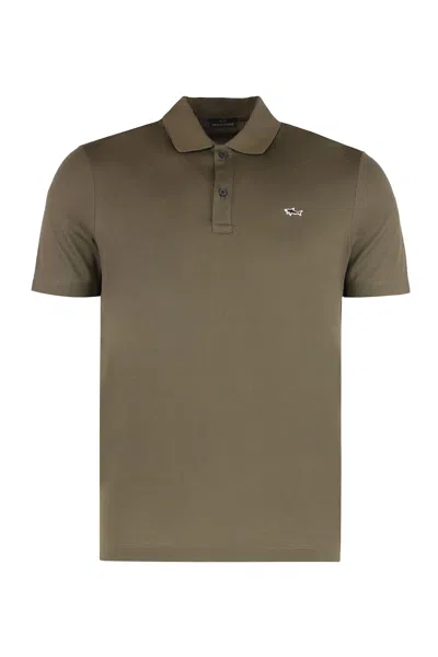 Paul&amp;shark Cotton Piqué Polo Shirt In Green
