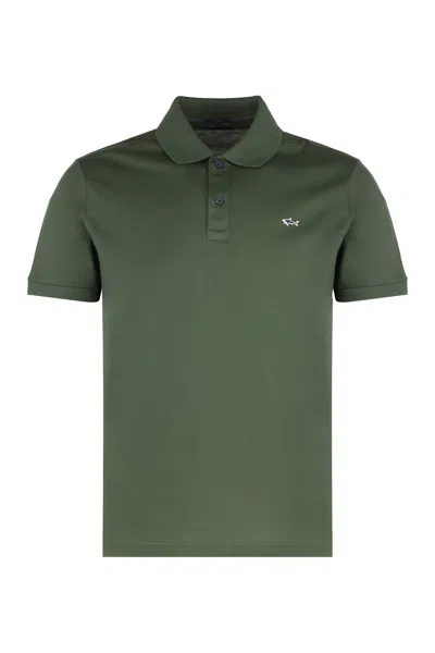 Paul&amp;shark Cotton Piqué Polo Shirt In Green