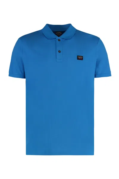 Paul&amp;shark Cotton-piqué Polo Shirt In Light Blue