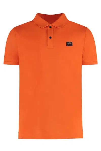 Paul&amp;shark Cotton-piqué Polo Shirt In Orange