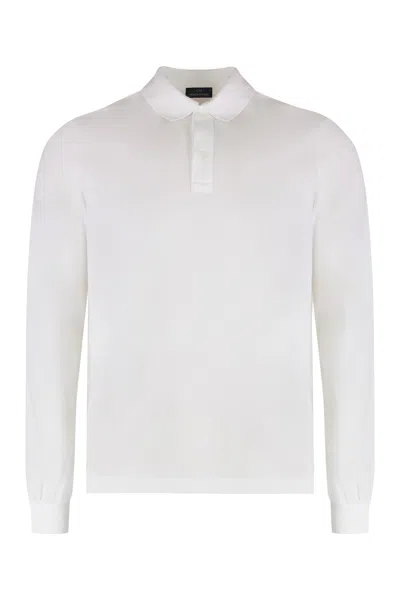Paul&amp;shark Cotton Piqué Polo Shirt In White