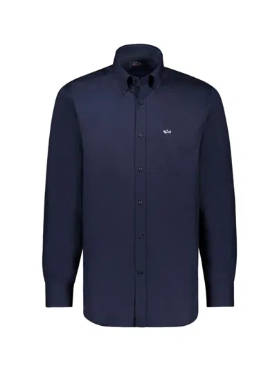 Paul&amp;shark Cotton Poplin Shirt Paul&shark In Blue