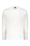 Paul&amp;shark White Long-sleeve T-shirt With A Minimalist Design In White
