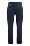 Paul & Shark Blue Chinos In Dynamic Stretch Fabric In Black