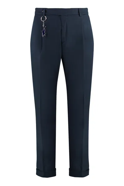 Paul&amp;shark Cotton Trousers In Blue