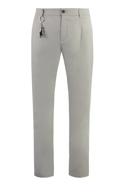 Paul&amp;shark Cotton Trousers In Grey