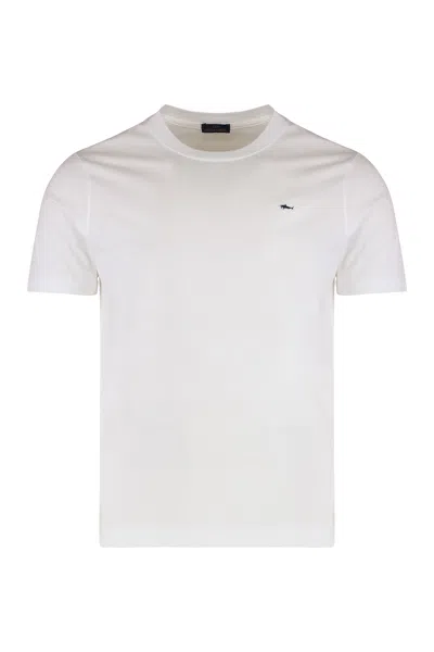 Paul&amp;shark Crew-neck Cotton T-shirt In White
