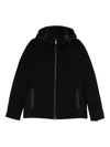 Paul&amp;shark Eider Down Puffer Jacket Made In 100% Cashmere In Black