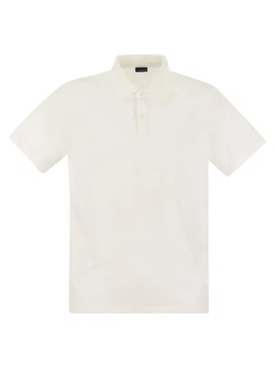 Paul&amp;shark Garment-dyed Pique Cotton Polo Shirt In White