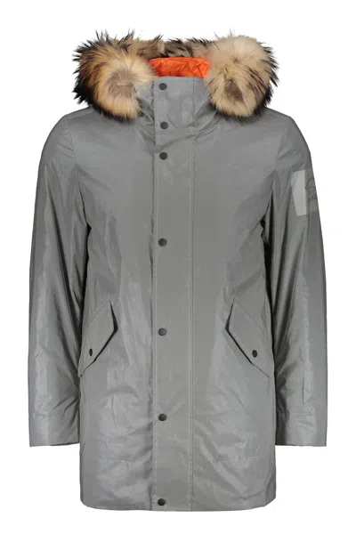 Paul&amp;shark Hooded Parka In Grey