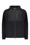 Paul&amp;shark Light Black Jacket With Practical Hood In Black