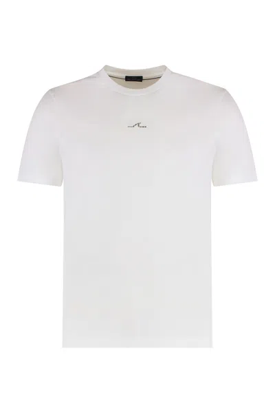 Paul&amp;shark Logo Print Cotton T-shirt In White