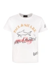 Paul&amp;shark Printed Cotton T-shirt In White
