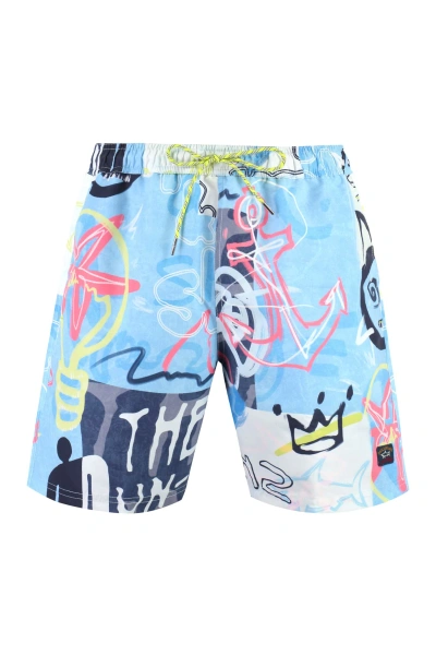 Paul&amp;shark Printed Swim Shorts In Multicolor