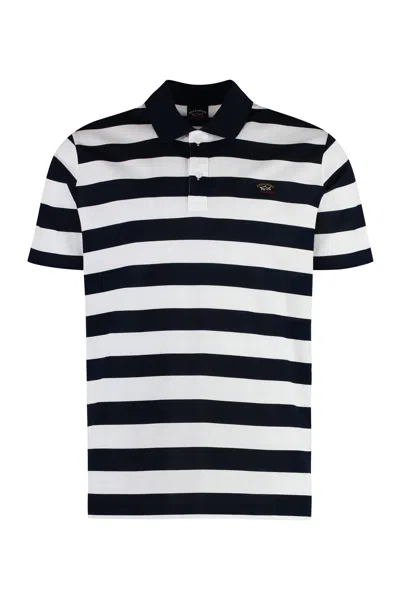 Paul&amp;shark Short Sleeve Cotton Polo Shirt In Black