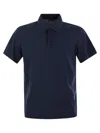 Paul&amp;shark Short Sleeve Cotton Polo Shirt In Blue