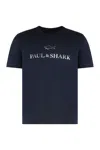Paul&amp;shark T-shirt In Cotton Jersey With Logo Print In Animal Print