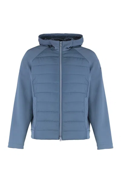 Paul&amp;shark Technical Fabric Jacket With Zip And Hood In Blue