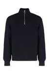 Paul&amp;shark Turtleneck Sweater With Ribbing In Black