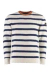 Paul&amp;shark Wool-blend Crew-neck Sweater In Ivory