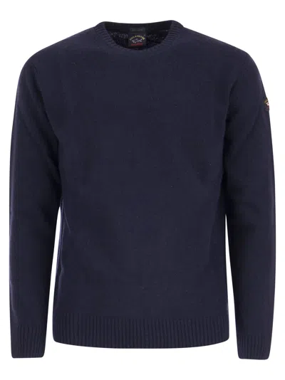 Paul&amp;shark Wool Crewneck Sweater Paul&shark In Blue