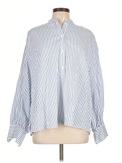 Pre-owned Paul & Joe 3/4 Sleeve Blouse In Blue