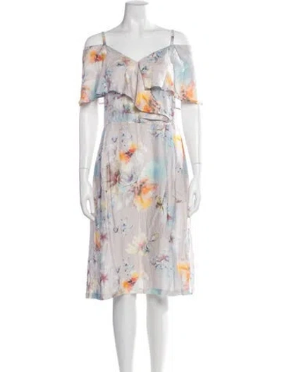 Pre-owned Paul & Joe Floral Print Midi Length Dress In Multi